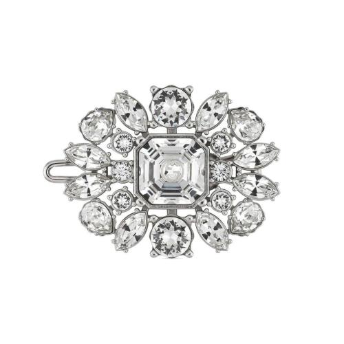 GUCCI古驰 22年秋冬 女士 互扣式双G水晶发夹 703364 J3F42 8162