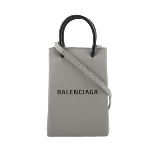 Balenciaga/巴黎世家  女包 时尚百搭 品牌字母LOGO 女士灰色皮质单肩包 5938260AI2N1160  HKY06107