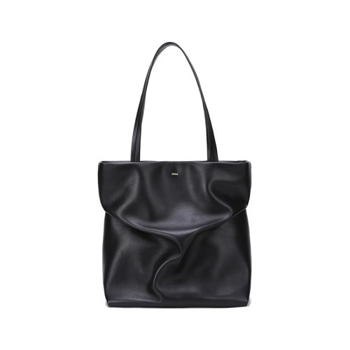 CHLOE/克洛伊 女士JUDY系列牛皮手提单肩包托特包黑色 CHC21WS280F16