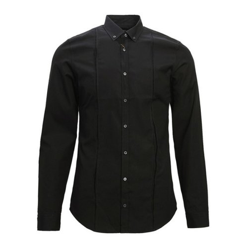 GUCCI/古驰 男士黑色棉质长袖衬衫 236352 21131 1000