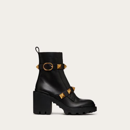 VALENTINO华伦天奴 22年秋冬 女士 短靴 RANGERS ROCKSTUD EN VEAU. TALON?: 85 MM 1W2S0CJ2N