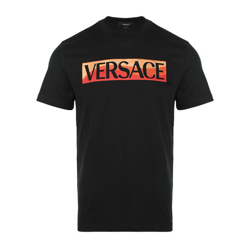 VERSACE/范思哲22春夏刺绣徽标男士短袖T恤10039151A02787
