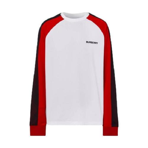  BURBERRY/博柏利 男士白色棉质长袖T恤 80381701 PLFSX