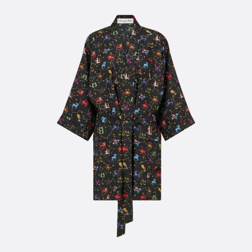 DIOR迪奥 22年秋冬 女士 睡袍 Robe de chambre Dior Chez Moi 241V63A6633_X9729