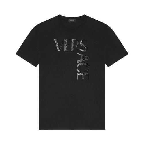  VERSACE/范思哲 男士黑色棉质短袖T恤 1001293 1A00928 1B000 PLFSX