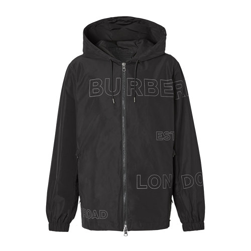 BURBERRY/博柏利  Horseferry 印花形状记忆塔夫绸连帽 男士夹克80368551
