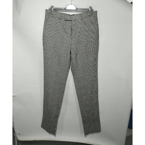 Alexander McQueen/亚历山大麦昆 灰色方格纹男士西裤