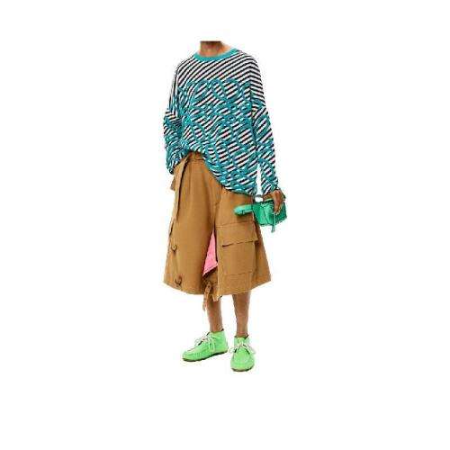  LOEWE罗意威 22年秋冬 男士 休闲裤 Double layer shorts in cotton H526Y04W90-3131