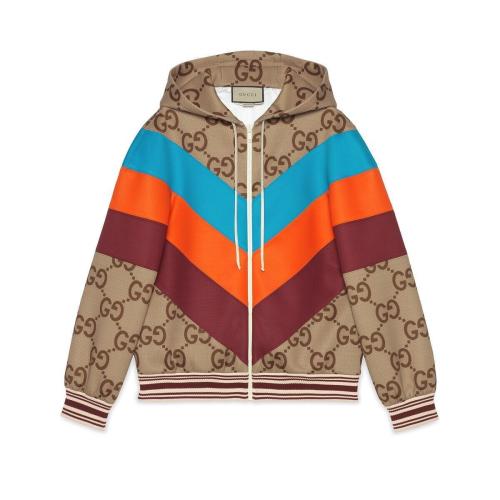  GUCCI古驰 22年秋冬 女士 超级双G帆布拉链夹克 695743 XJECZ 2270