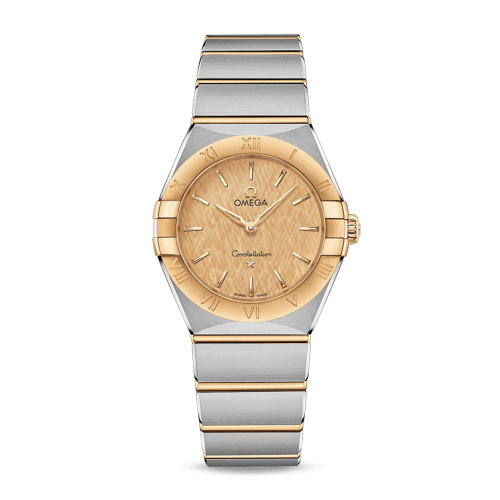 OMEGA/欧米茄 星座系列 精钢 18K金 石英机芯 女士腕表 131.20.28.60.08.001