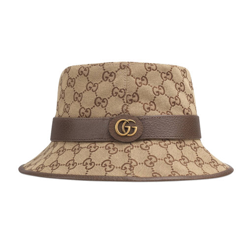 GUCCI/古驰 女士米色帆布软呢帽 5765874HG622564