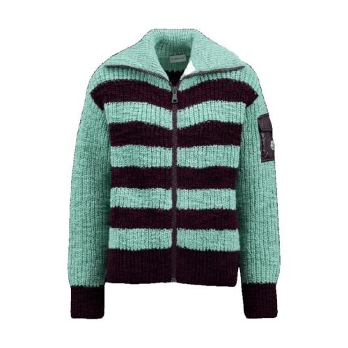 MONCLER蒙可蒙克莱 22年秋冬 女士 针织衫 Wool %26 Cotton Cardigan H20939B00020M2151466