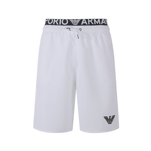 Emporio Armani/安普里奥阿玛尼 男士抽绳式游泳裤沙滩裤运动短裤五分裤鹰标刺绣 211753 2R432