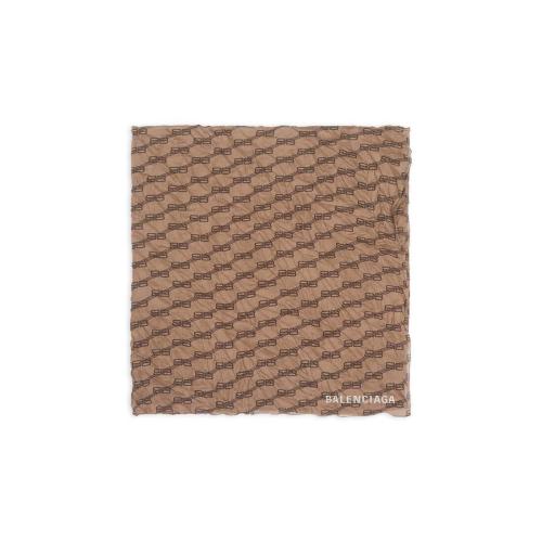  BALENCIAGA巴黎世家 22年秋冬 女士 围巾 Womens Bb Monogram Shawl in Beige 6975533B0B29764