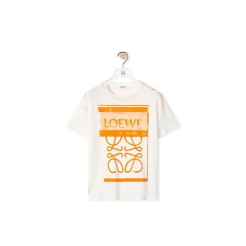  LOEWE罗意威 22年秋冬 女士 短袖T恤 LOEWE Anagram print T-shirt in cotton S359Y22X27-2109