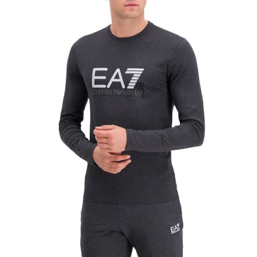  Emporio Armani/安普里奥阿玛尼 男士深灰色棉质长袖T恤 6GPT64 J03Z 3909 PLFSX