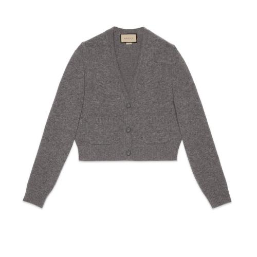  GUCCI古驰 22年秋冬 女士 羊绒羊毛开衫 717531 XKCN2 1078