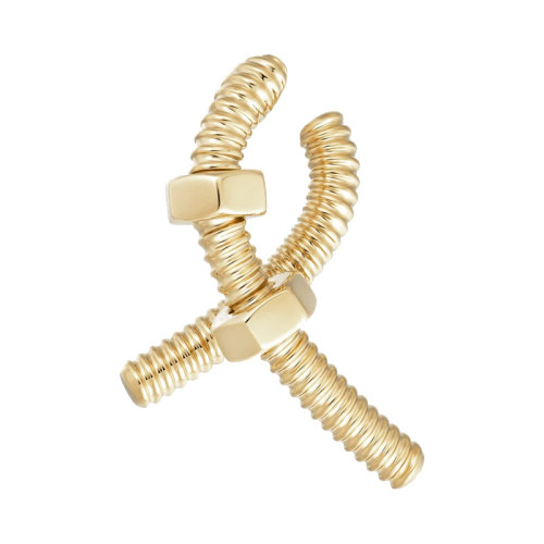 CARTIER/卡地亚  éCROU DE CARTIER系列 18k金黄金螺母右耳环B8301436