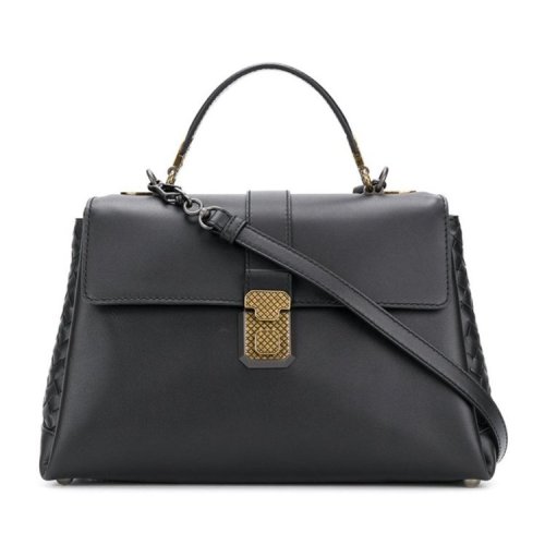 Bottega Veneta/葆蝶家  宝缇嘉女包 时尚百搭 女士黑色手提单肩包 498993VALKD1000 HKY015678