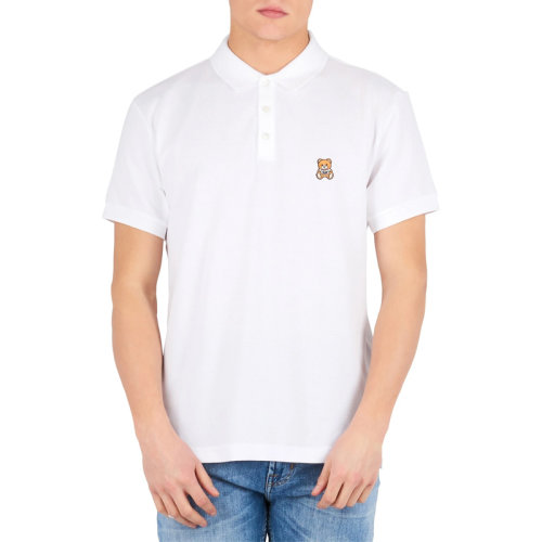 Moschino 莫斯奇诺  男装 服饰 翻领棉质经典小熊图案 男士短POLOT恤 1203