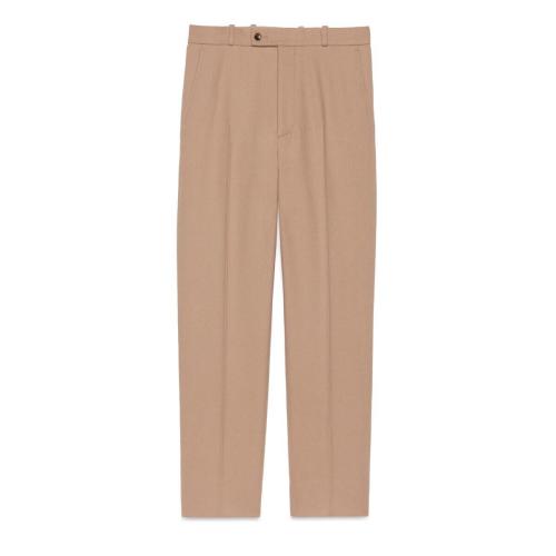  GUCCI古驰 22年秋冬 男士 重磅法兰绒羊毛长裤 705867 Z563J 2602