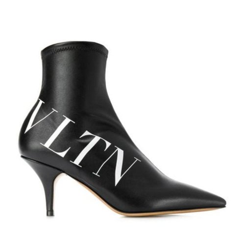 Valentino/华伦天奴 女鞋 时尚百搭 女士黑色短靴 RW2S0J91XHX 0NI