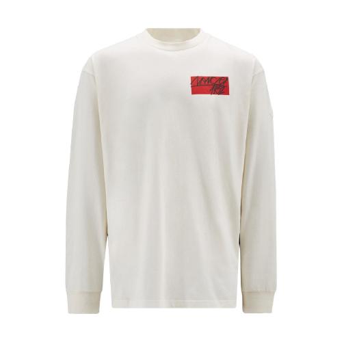  MONCLER蒙可蒙克莱 22年秋冬 男士 长袖T恤 Printed Motif Long Sleeve T-Shirt H20928D00008M