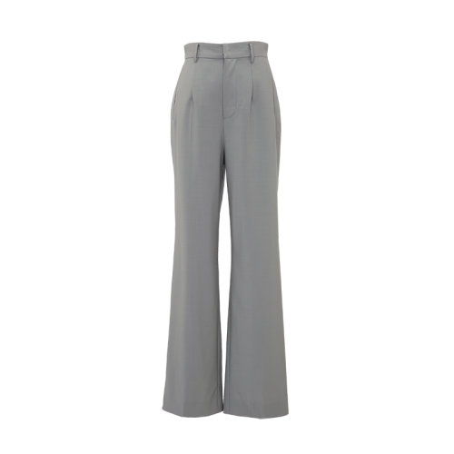 bifubyxingchen/彼伏海泡沫绿羊毛直筒裤女士休闲裤