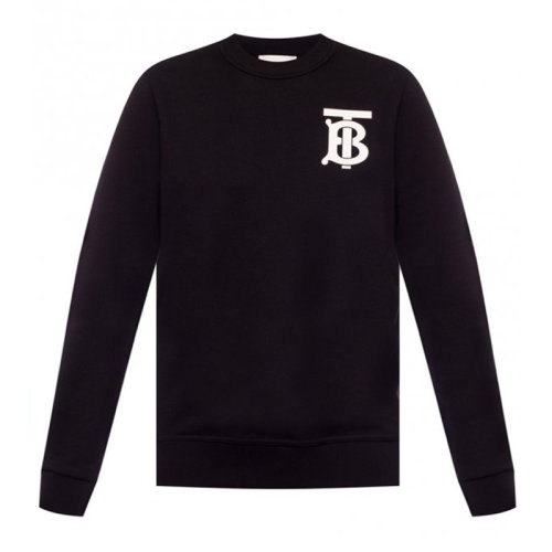 BURBERRY/博柏利  女装 服饰 黑色棉简约logo图案休闲宽松女士卫衣 8024346