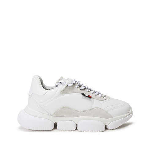 Moncler/蒙克莱 男士皮革系带休闲运动鞋 4M72000 02SGQ