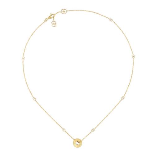  GUCCI古驰 22年秋冬 女士 Icon系列18K黄金星星项链 729363 J8500 8000