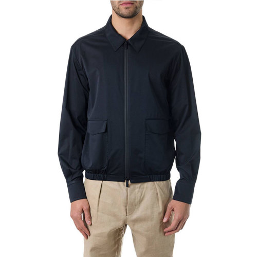 FENDI/芬迪 男装 男士黑色涤纶时尚百搭秋冬翻领拉链夹克外套 FW0916A1M3F10WS