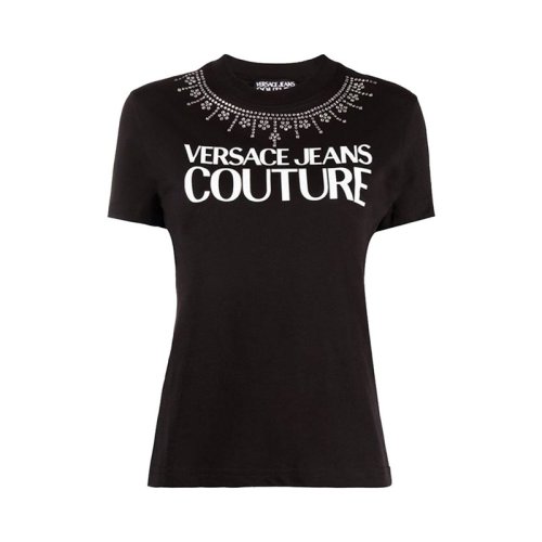  VERSACE JEANS COUTURE 女士印花棉质短袖T恤 71HAHG03 CJ00G 899 PLFSX