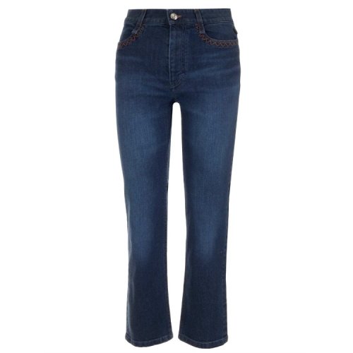 CHLOE/克洛伊  蔻依女裤 时尚百搭 女士蓝色棉质牛仔裤 CHC21SDP1515149X HKY0034C