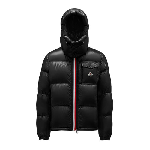 Moncler/蒙克莱 21年秋冬新款 Montbeliard系列 男士黑色光面漆尼龙羽绒服H20911A51X0068950999