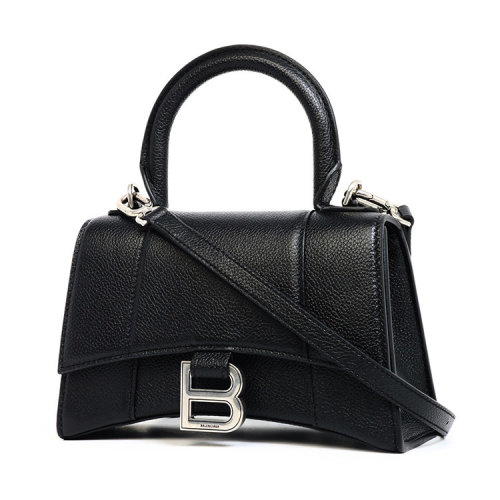 Balenciaga/巴黎世家 女士 黑色皮质 字母B标志手提包 5928331IZHY1000 ZWJ0012CD