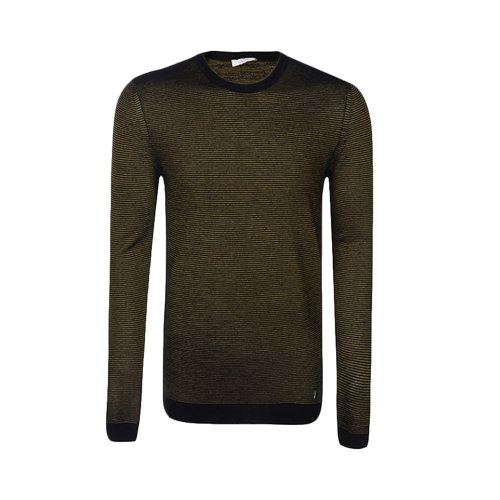 VERSACE/范思哲 男士拼色修身套头上衣针织衫 V700696-VK00207-V2037