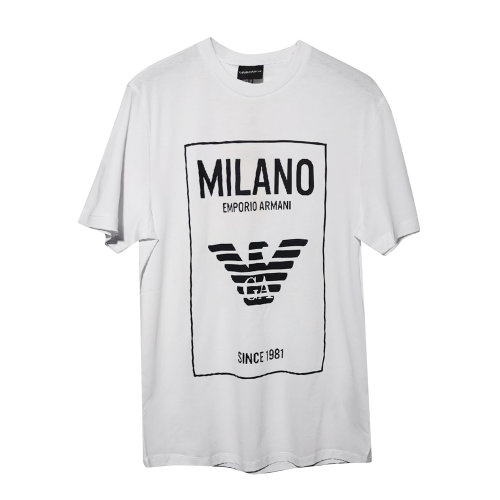 Emporio Armani/安普里奥阿玛尼  男士白色圆领T恤