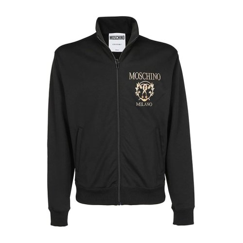 MOSCHINO/莫斯奇诺  男装 时尚简约 品牌字母LOGO 男士黑色夹克 A172352291555  HKY015C