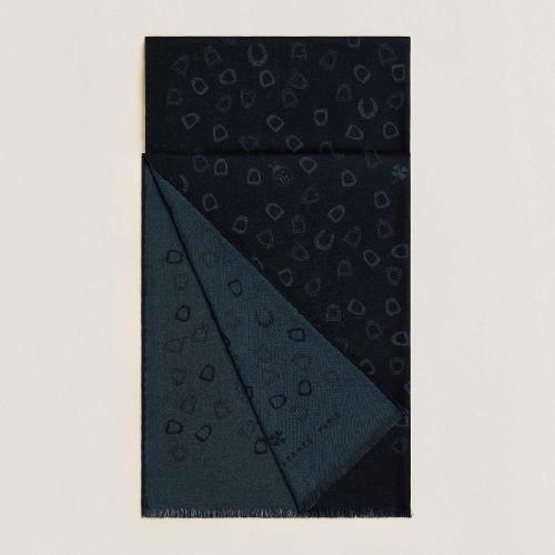  HERMES爱马仕 22年秋冬 男士 围巾 Echarpe reversible Ladybird H703833T 01