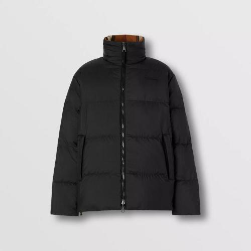  BURBERRY 22年秋冬 男士 双面两穿格纹尼龙羽绒服 80585461