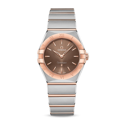 OMEGA/欧米茄 星座系列 精钢 18K金 石英机芯 女士腕表 131.20.28.60.13.001