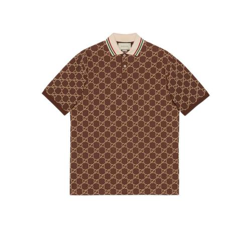  GUCCI古驰 22年秋冬 男士 GG弹力棉Polo衫 598956 XJB0U 2177