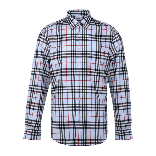 BURBERRY/博柏利徽标嵌花 Vintage 格纹棉质男士长袖衬衫8038521