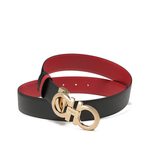 SalvatoreFerragamo/菲拉格慕 女士牛皮板扣式双面皮带腰带 23A564