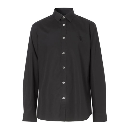 BURBERRY/博柏利   男装 服饰 翻领TB标志刺绣时尚衬衣 男士长袖衬衫 8028557