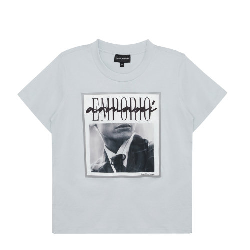 Emporio Armani/安普里奥阿玛尼 浅蓝色 女士短袖T恤 3K2T7I-2J30Z-0705