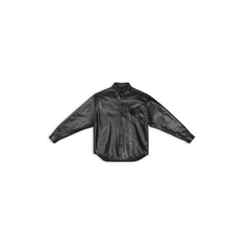  BALENCIAGA巴黎世家 22年秋冬 男士 长袖T恤 BB MONOGRAM OUTERWEAR SHIRT 704420TMS161000