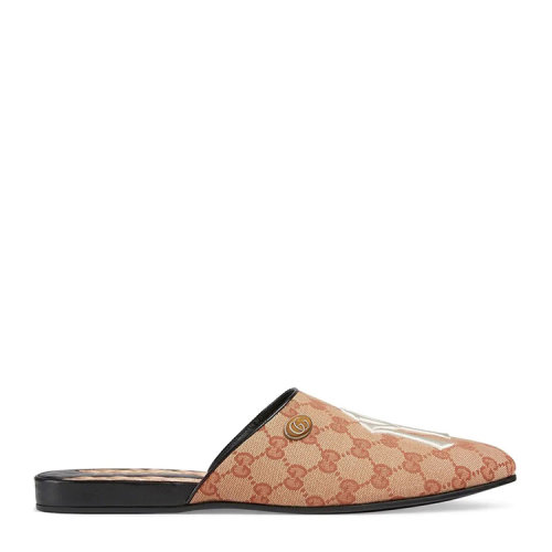 GUCCI/古驰 双G老花NYlogo男士凉拖 535653 KQW00