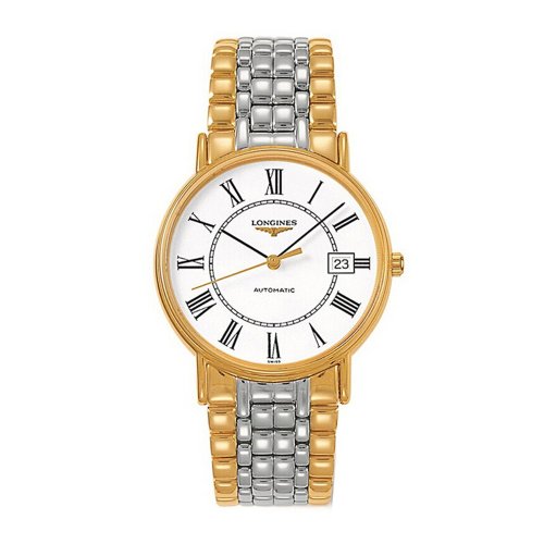 LONGINES/浪琴 时尚系列 精钢和黄色PVD涂层 自动机械 男士手表 L4.921.2.11.7
